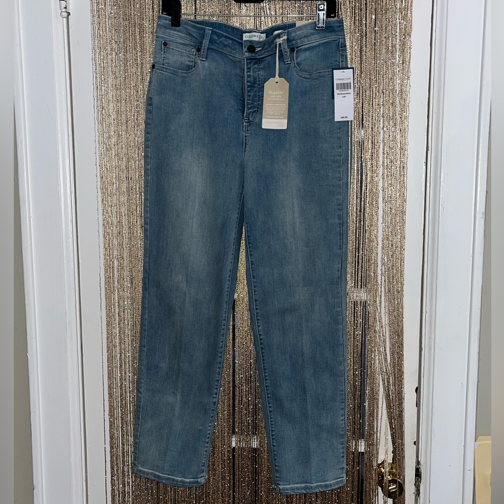 Coldwater Creek ShapeMe High Rise Straight-Leg Jeans